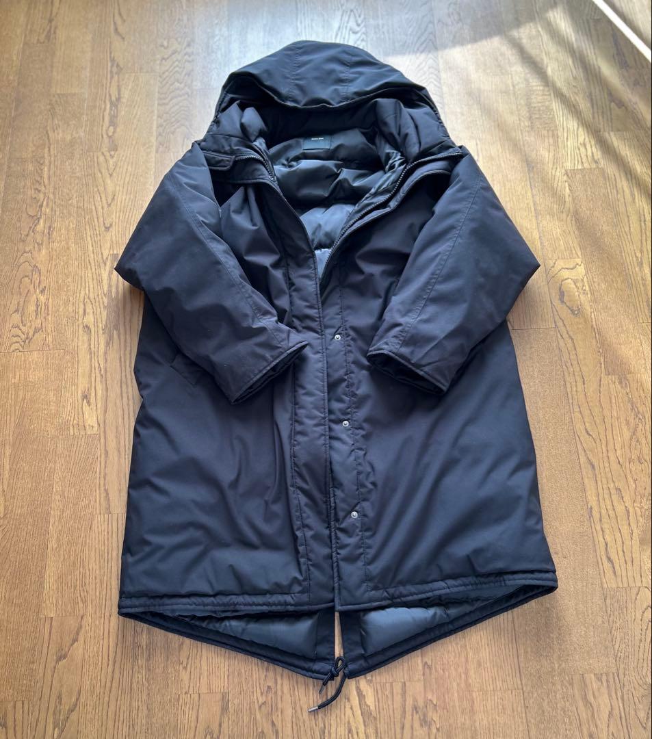 スピック＆スパン 撥水フーデッドダウンコート