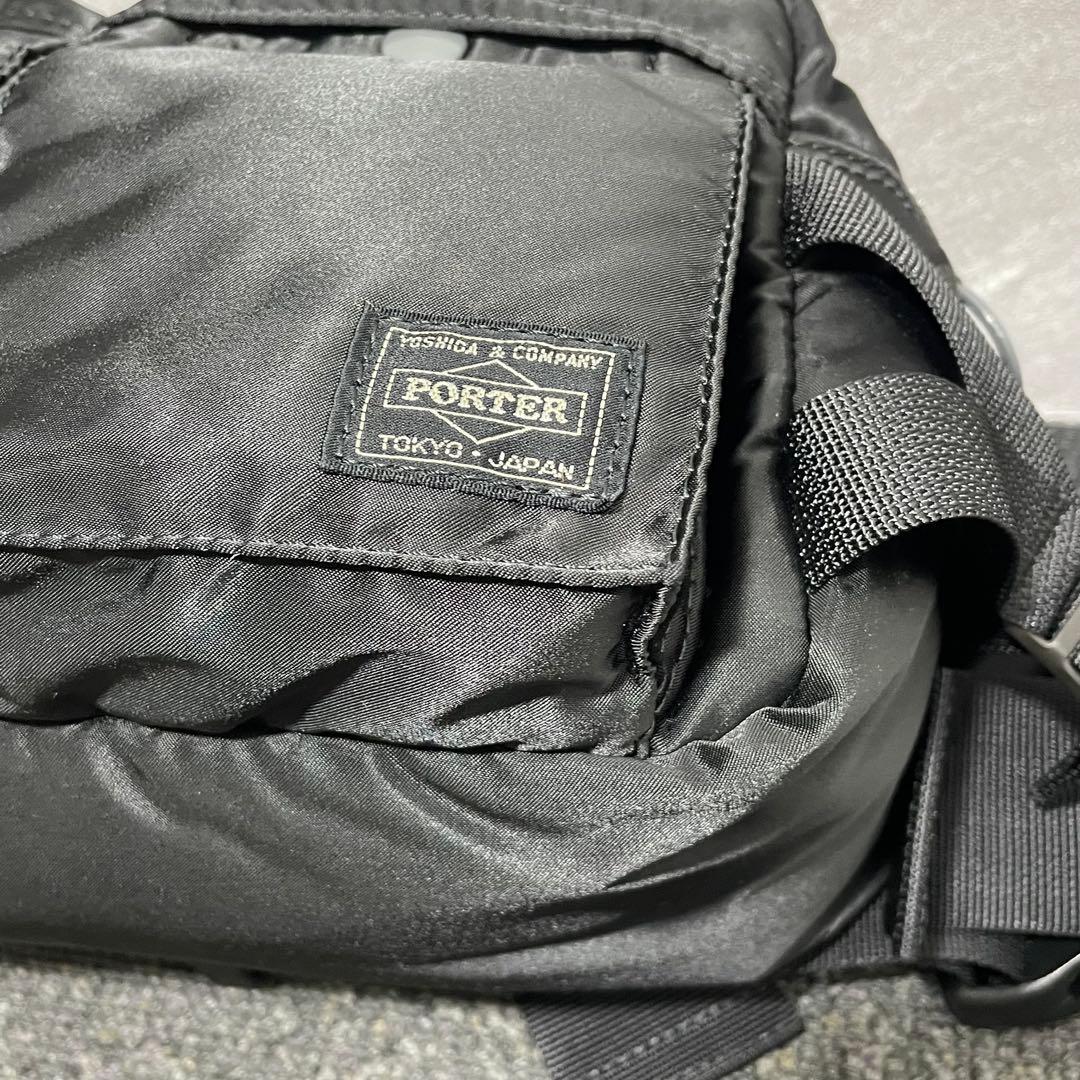未使用級✨ PORTER タンカー ボディバッグウエストバック 黒 ヒップバッグ