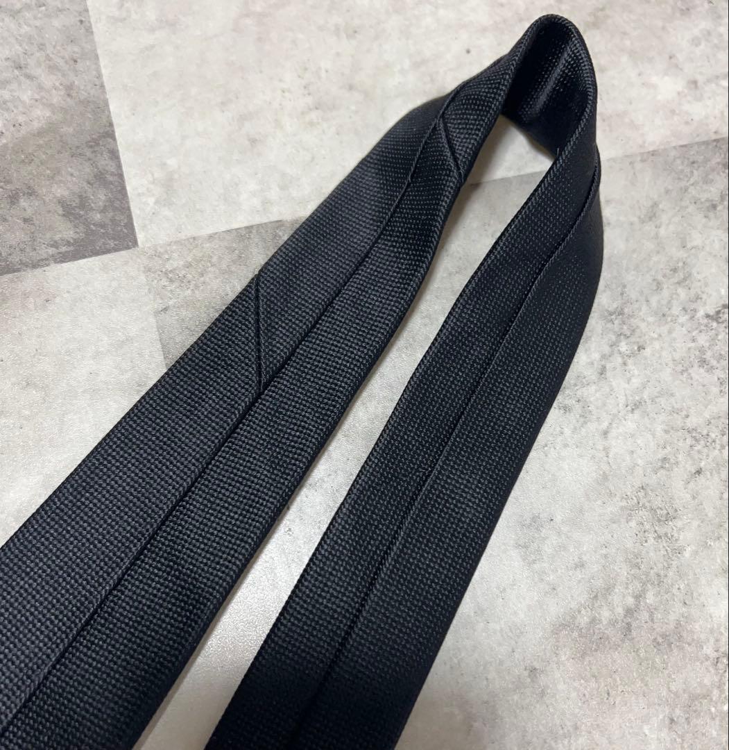 BEAMS F ネクタイ ソリッド ブラック 肉厚