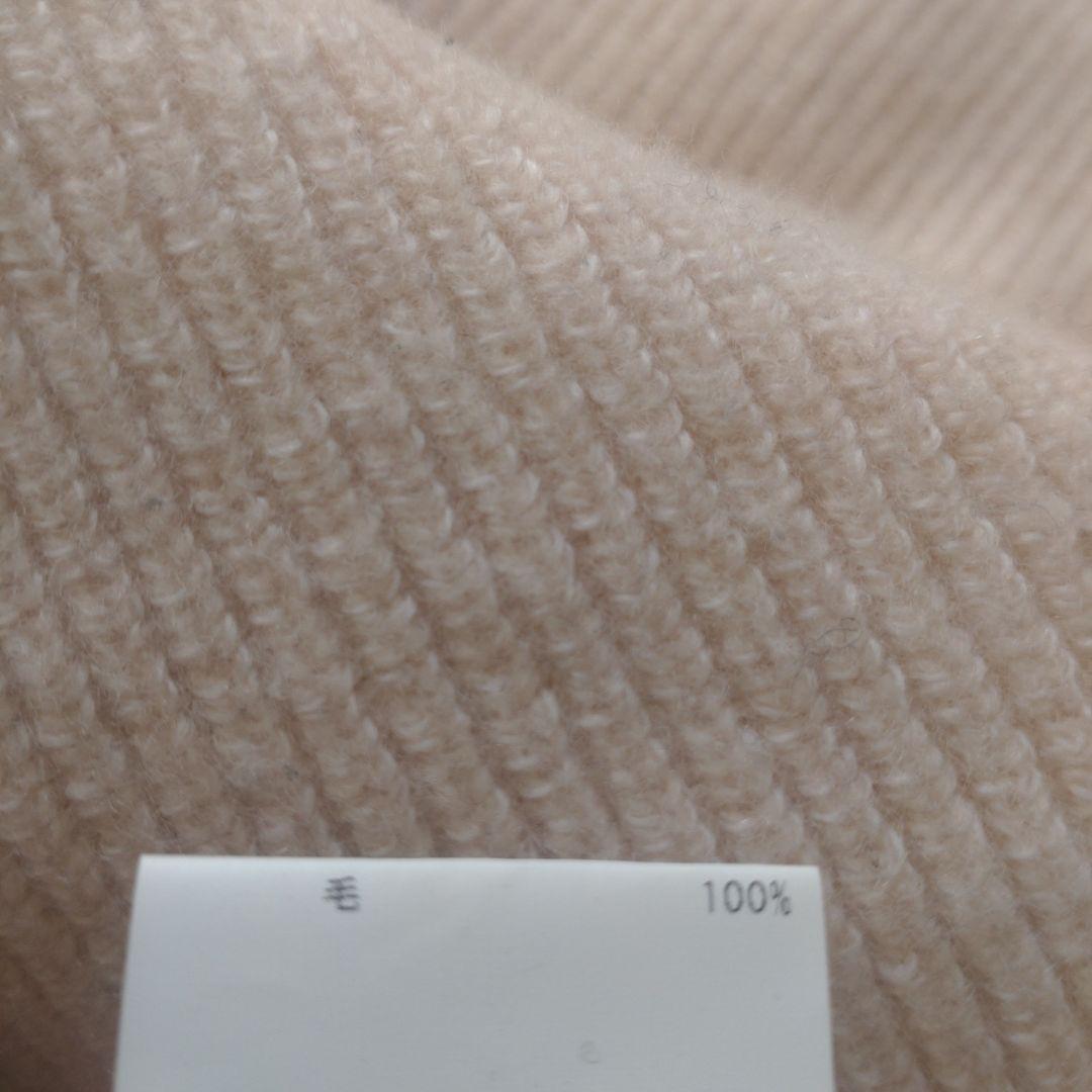 ANAYI 紡毛片畦ボトルネックパフスリーブ セーター サイズ38