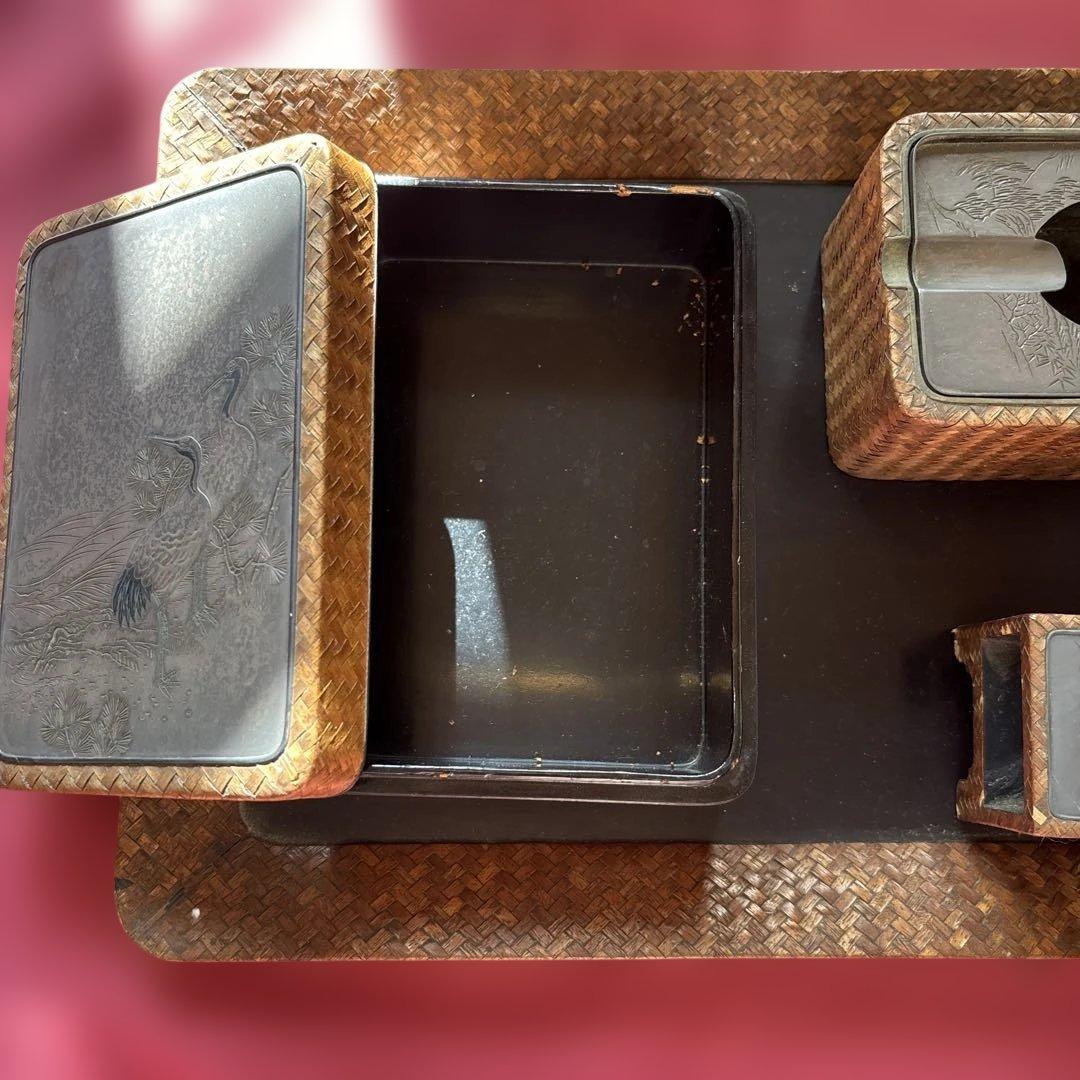 煙草盆 喫煙具一式 煙草入/灰皿/燐寸入