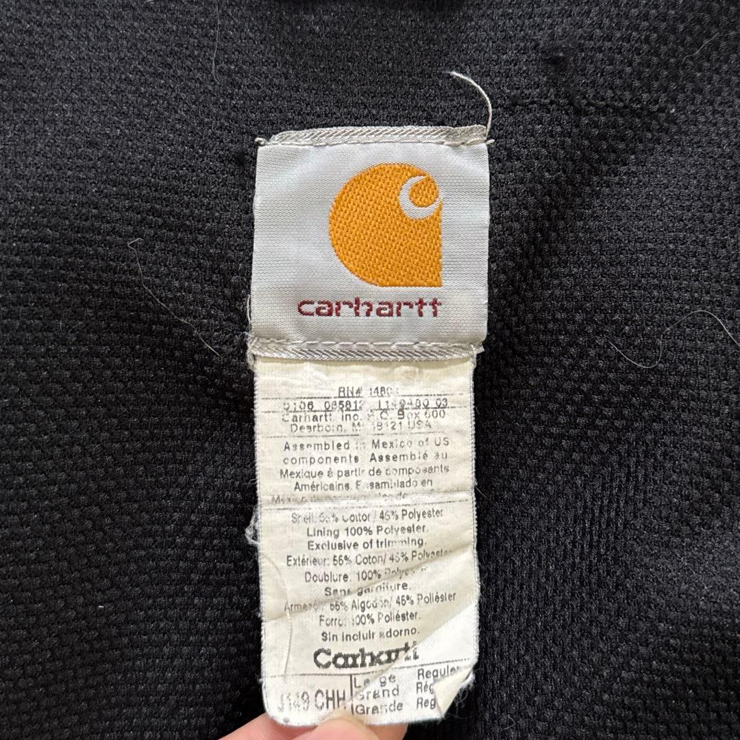 00's Carhartt 裏地サーマル ジップパーカ レアカラー J149