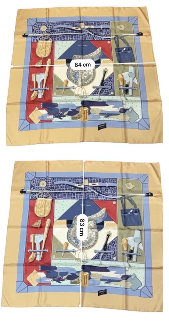 美品‼️HERMES TOUT CUIR　すべて革柄 箱付シルクカレ90希少