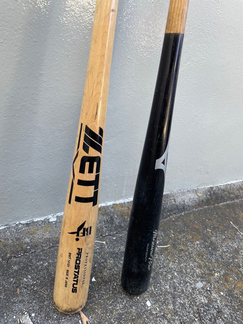 Mizuno Pro & ZETTProStatus 硬式バット2本セット