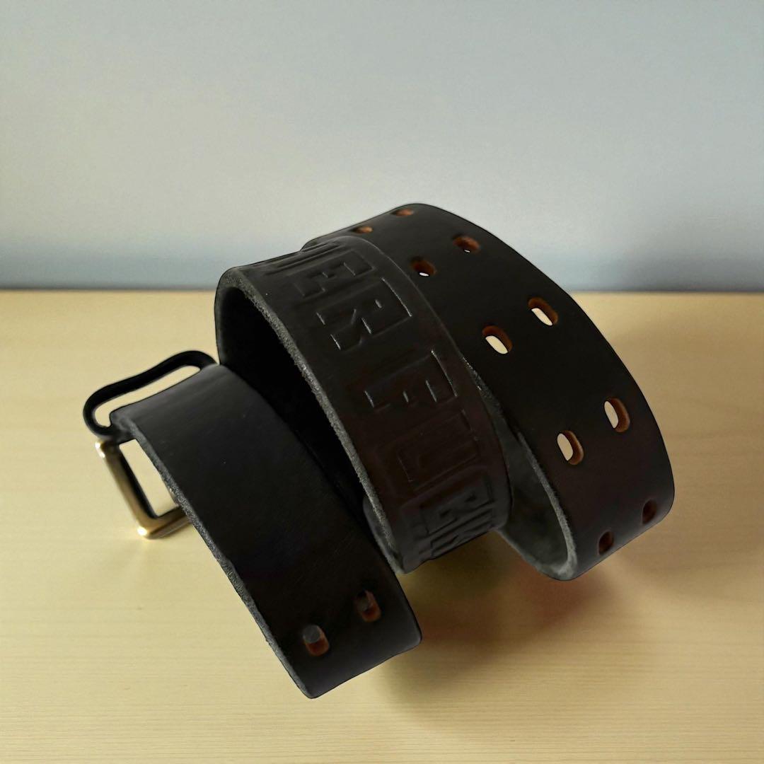 ヒステリックグラマー エンボス 刻印 レザー ベルト