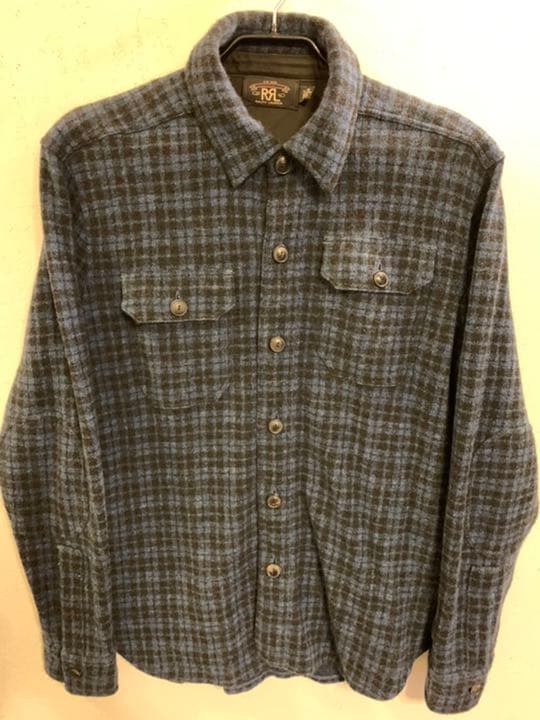 【セール】RRL Wool-Blend Workshirt Sweater
