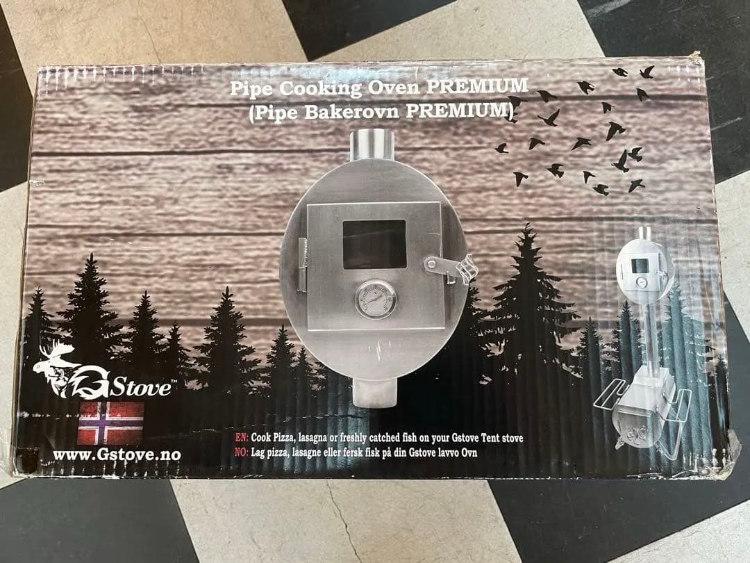 Gストーブ　パイプオーブン　全段ステントレー付属