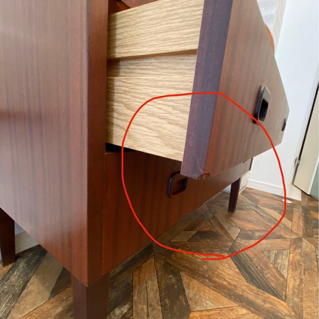 北欧家具　鍵付　スウェーデン　ヴィンテージ　バレル型　ライティングビューロー