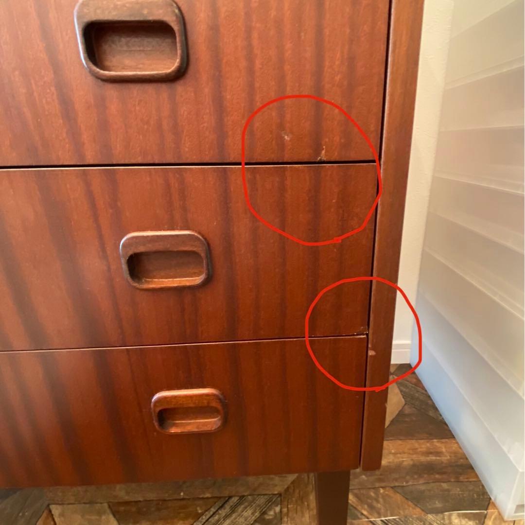 北欧家具　鍵付　スウェーデン　ヴィンテージ　バレル型　ライティングビューロー