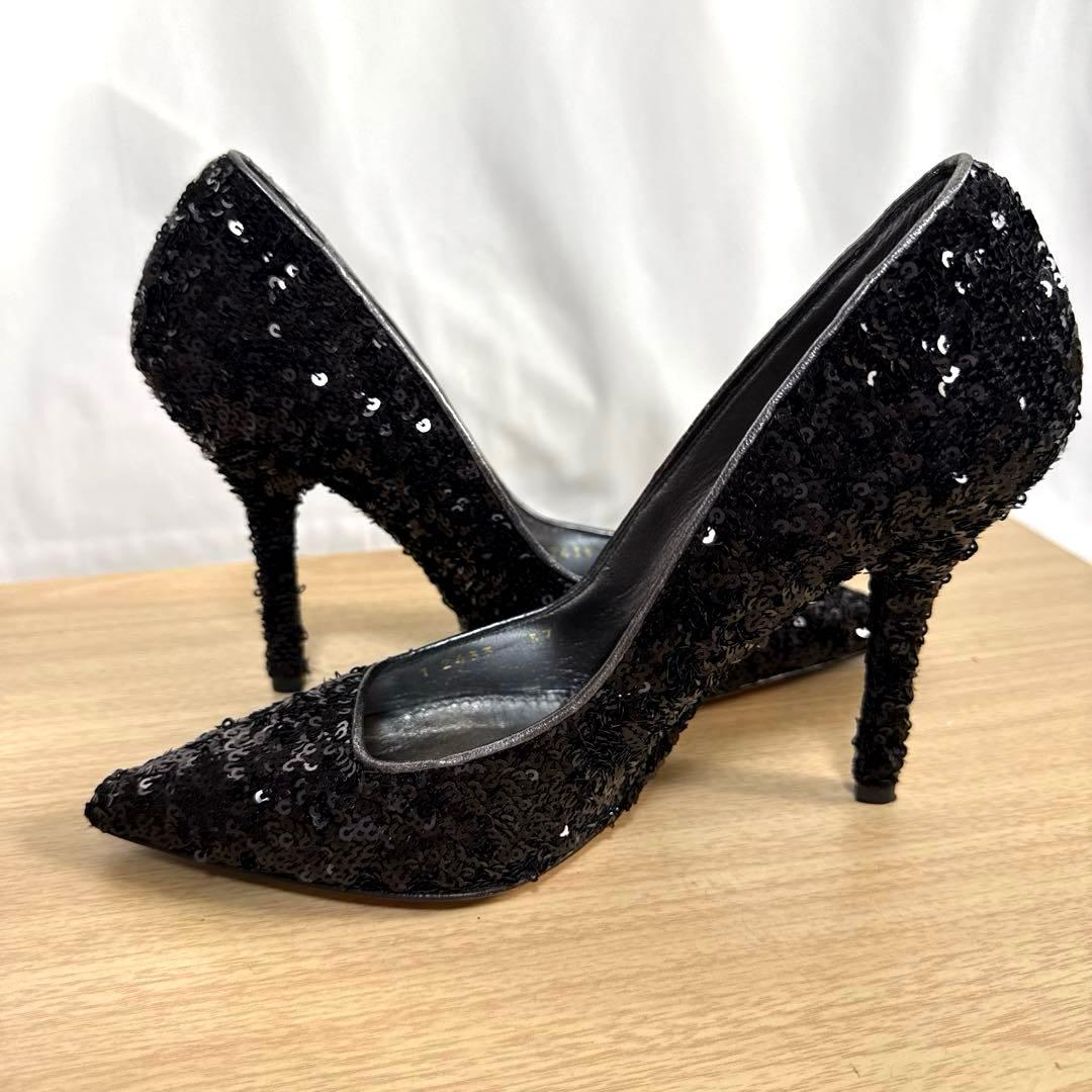 【美品】DOLCE&GABBANA ドルチェ&ガッバーナ　ハイヒールスパンコール