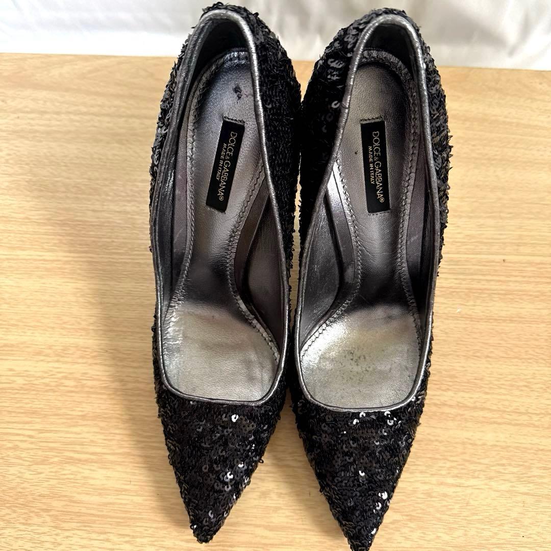 【美品】DOLCE&GABBANA ドルチェ&ガッバーナ　ハイヒールスパンコール