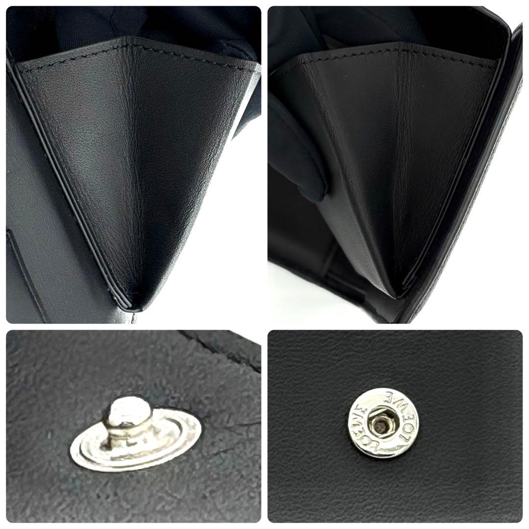 ロエベ 折財布 アナグラム バイフォールド ウォレット コンパクト2495