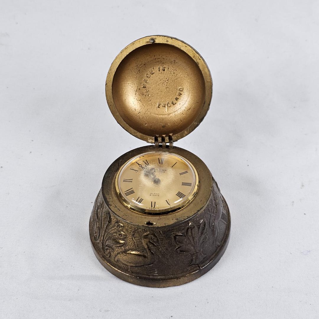 希少 ルーピング 8日間巻き ベル型置時計 スイス製