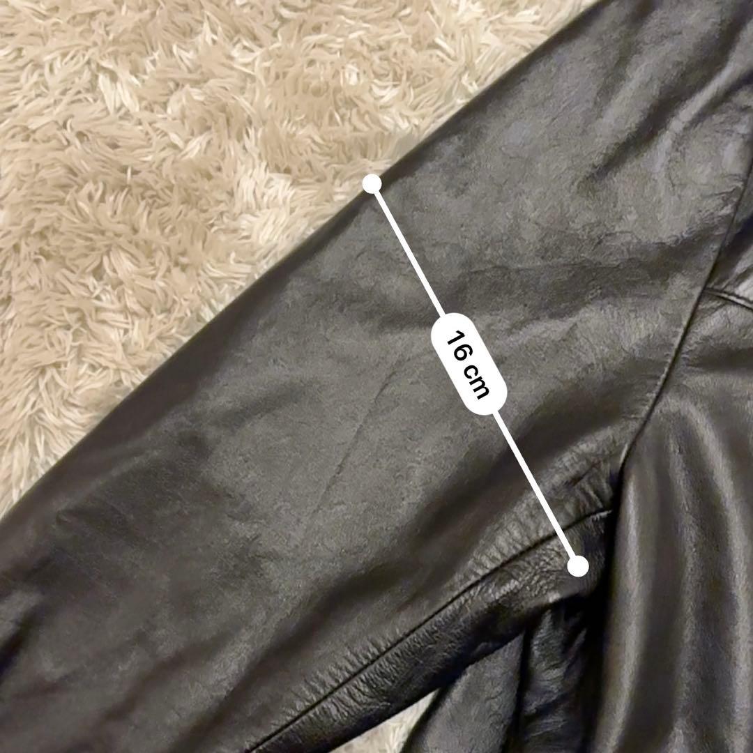 【極美品】23区 レザージャケット サイズ48 黒 羊革　ラムレザーライダース