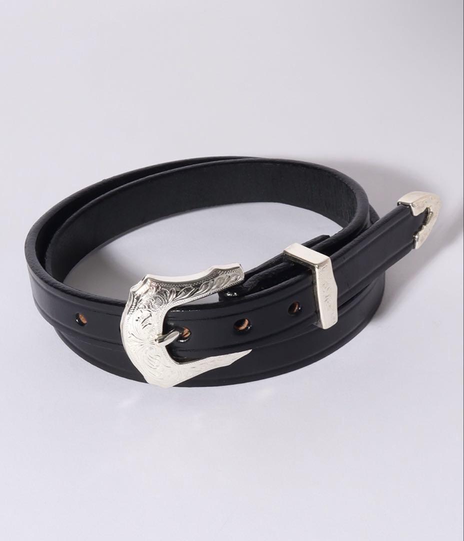 TORY LEATHER/トリーレザー 3ピースシルバーバックルベルト