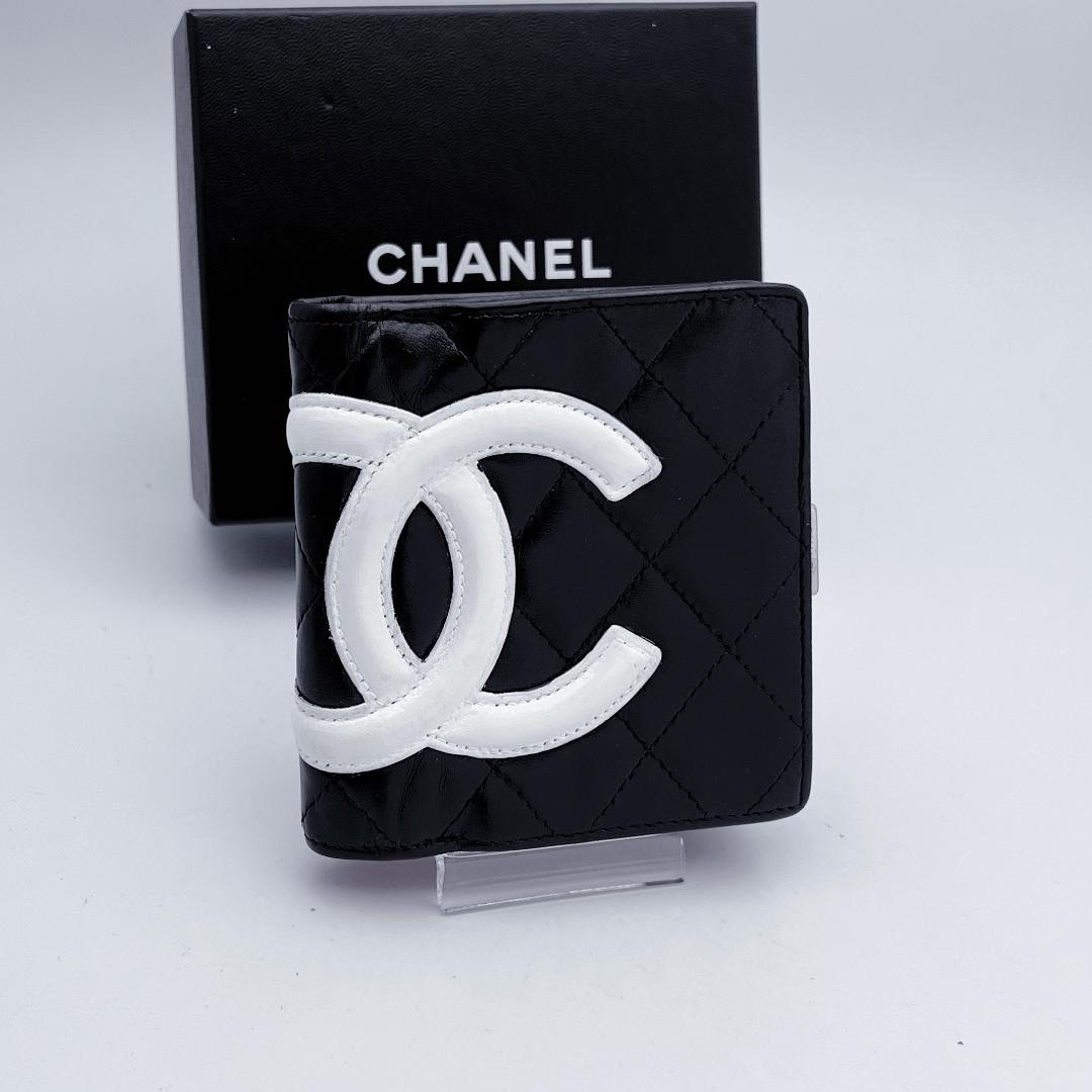 即決特別価格！シャネル カンボン コンパクト 財布 正規品保証2932.