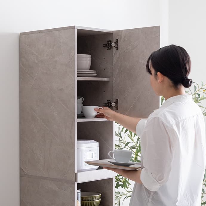 【幅32cm】Topu 隙間キッチン収納 スライド コンセント