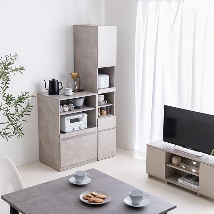 【幅32cm】Topu 隙間キッチン収納 スライド コンセント