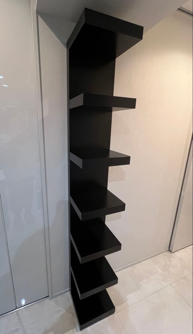 ●●●IKEAウォールシェルフユニットLACKラック黒●●●