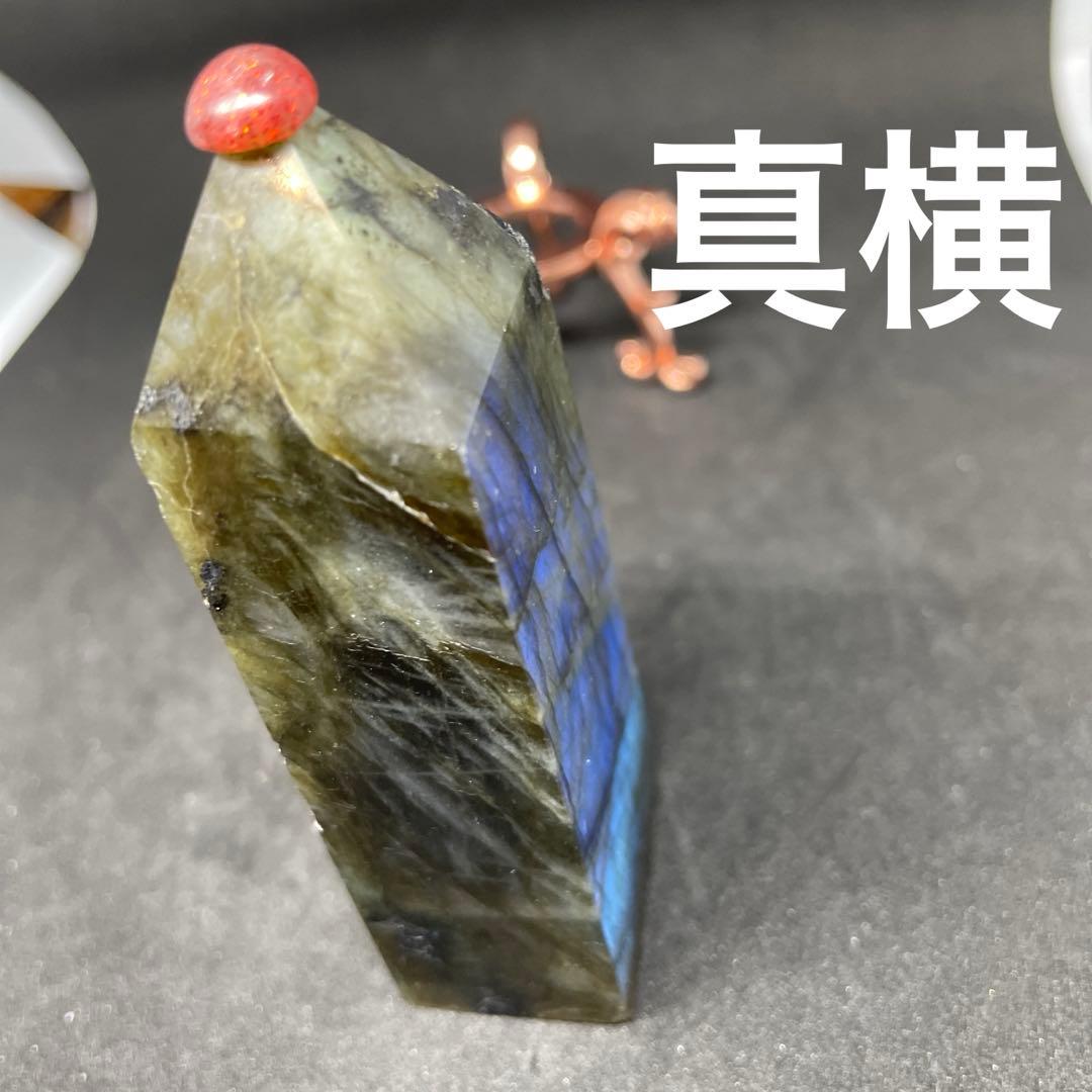 画像追加　極上シラー  プリズム　ラブラドライト タワー ポイント ブルーシラー