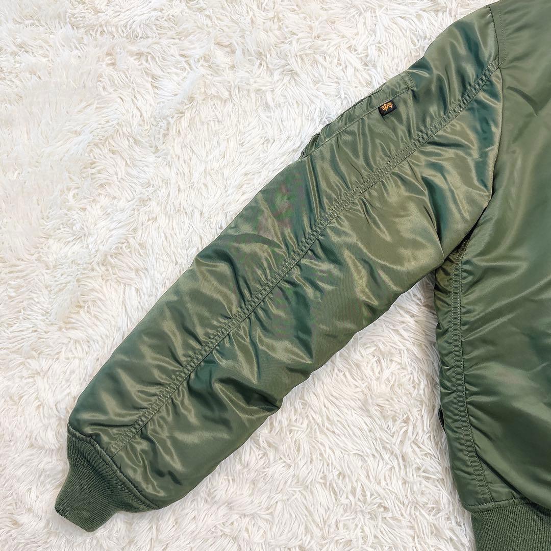 ✨極美品✨ アルファインダストリーズ MA-1 フライトジャケット オリーブ
