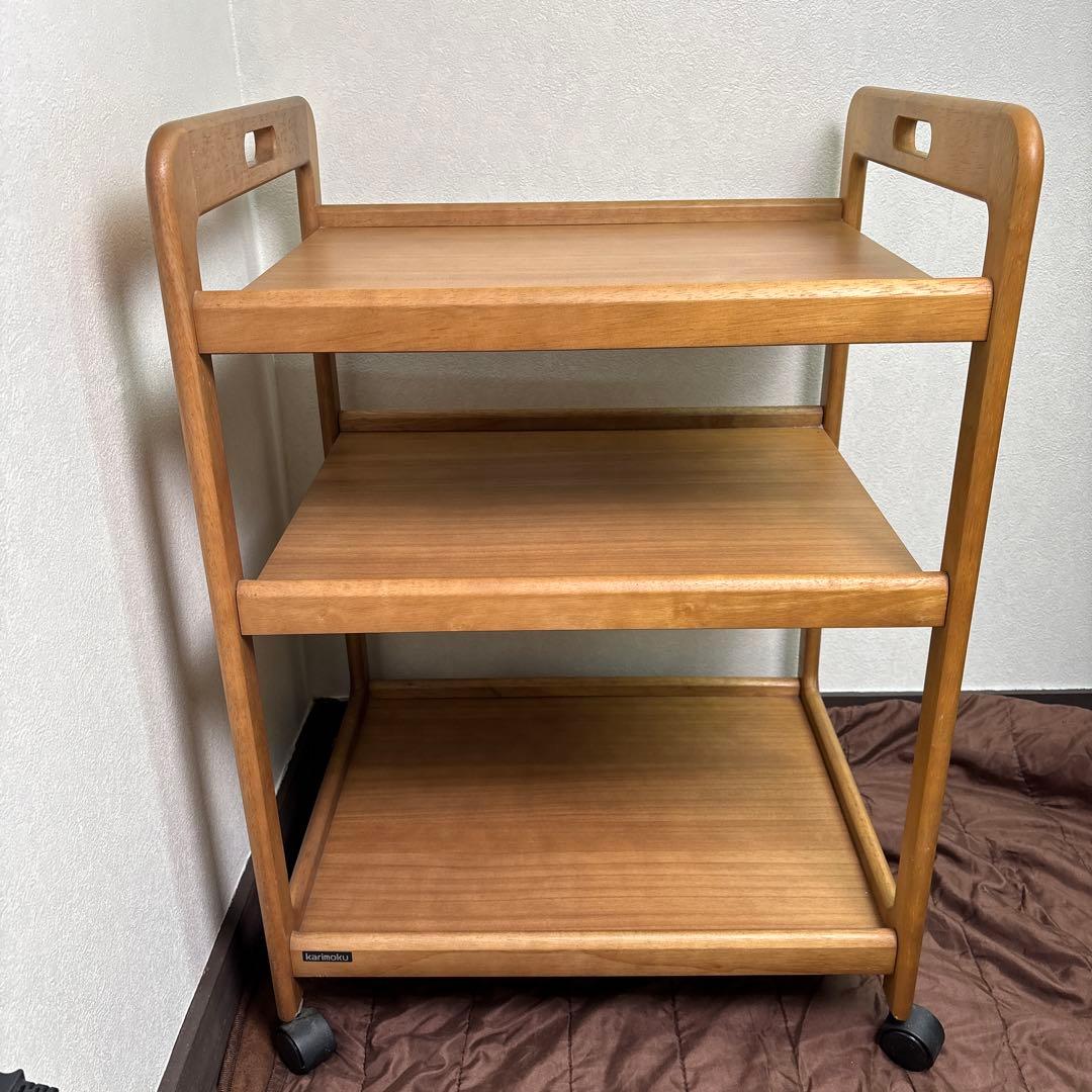 karimoku キッチン ワゴン キャスター付き　3段