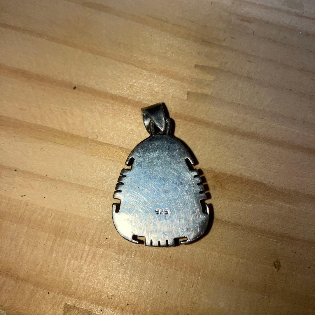 ターコイズ　ペンダント　ドロップ　インディアンジュエリー　スリーピングビューティ