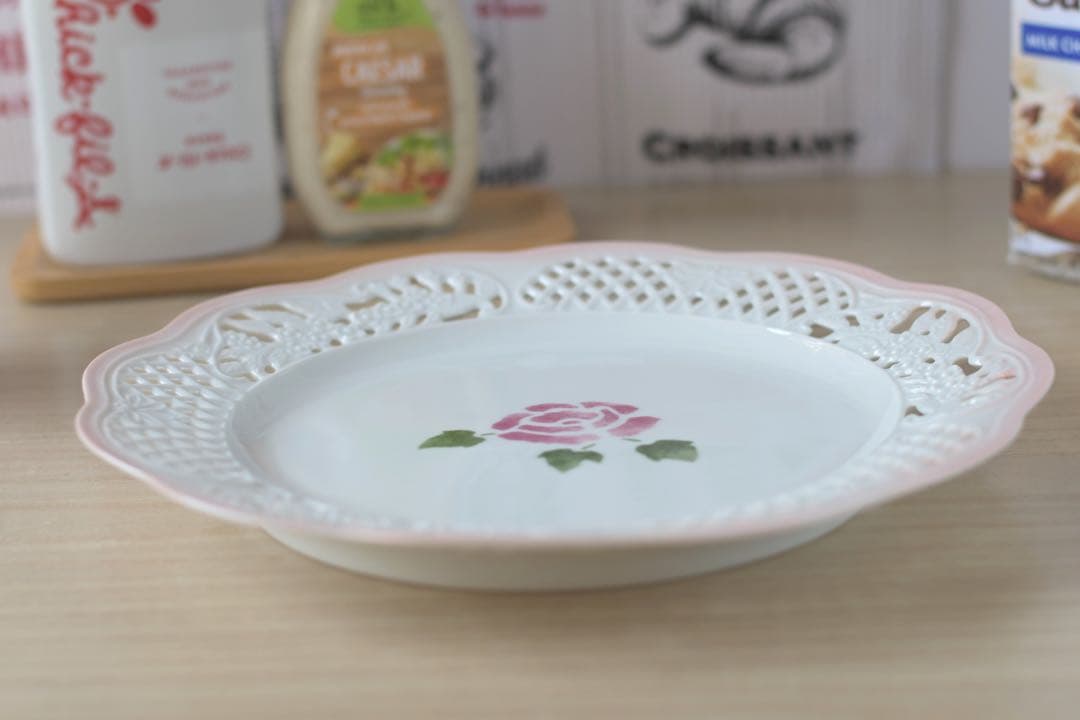 マニーローズ バロックアナイス　プレートL 絵皿　陶器 日本製　新品