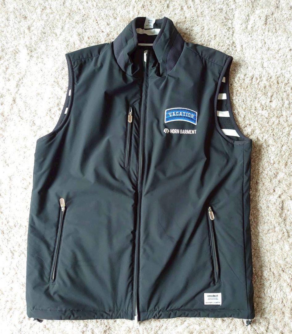HORNGARMENT VACATION ノースリーブベスト ブラック