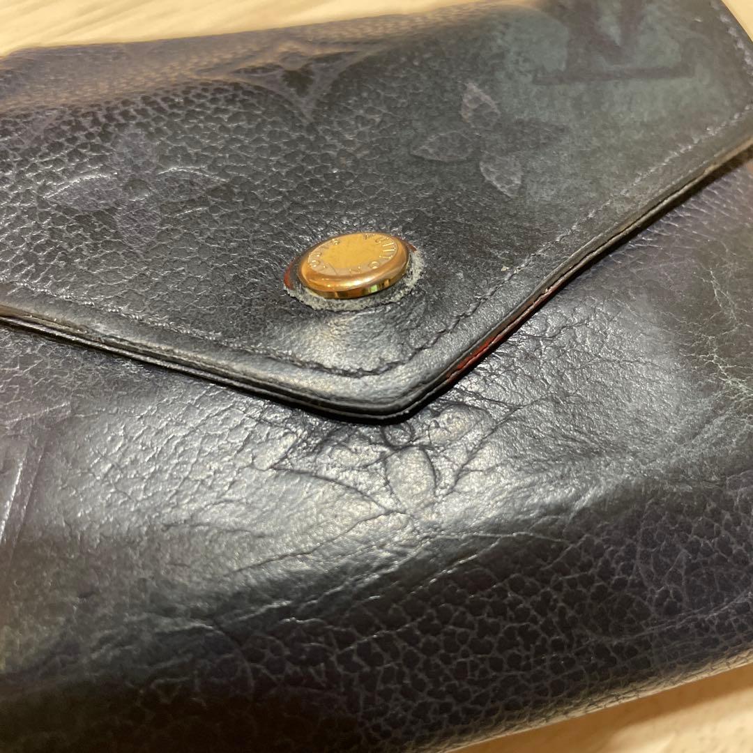 ⭐️ルイ・ヴィトン⭐️Louis Vuitton⭐️ネイビー⭐️レザー⭐️三つ折り財布⭐️