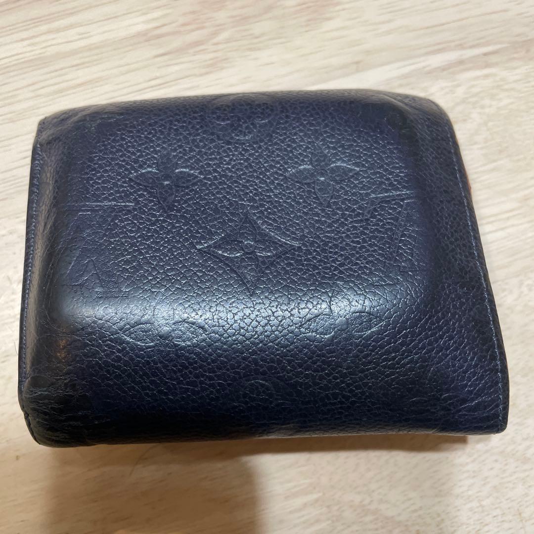 ⭐️ルイ・ヴィトン⭐️Louis Vuitton⭐️ネイビー⭐️レザー⭐️三つ折り財布⭐️