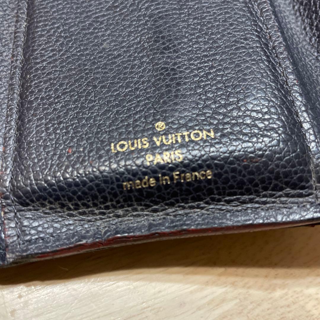 ⭐️ルイ・ヴィトン⭐️Louis Vuitton⭐️ネイビー⭐️レザー⭐️三つ折り財布⭐️