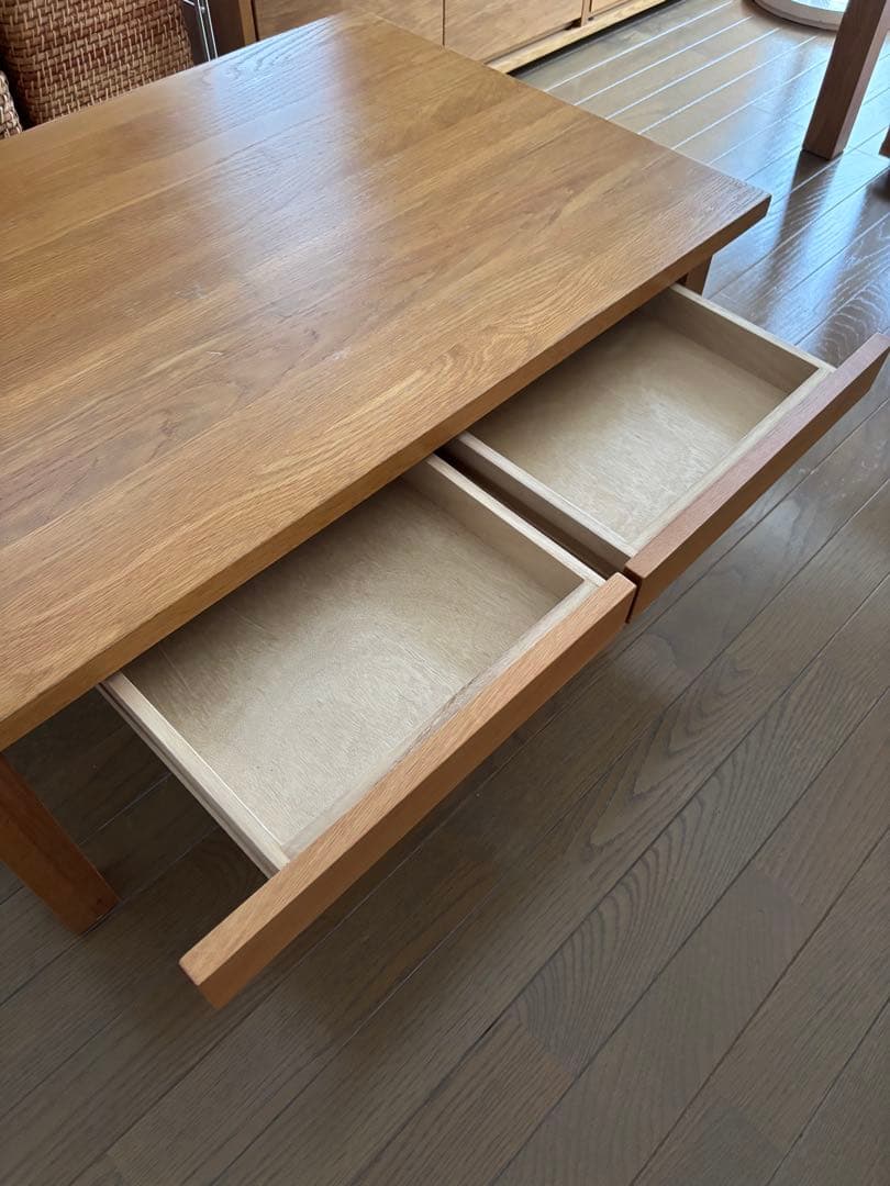 無印良品 無垢材ローテーブル（オーク材）