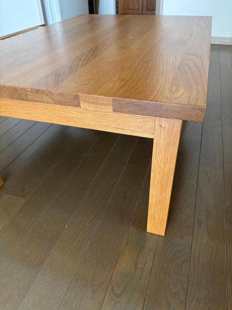 無印良品 無垢材ローテーブル（オーク材）