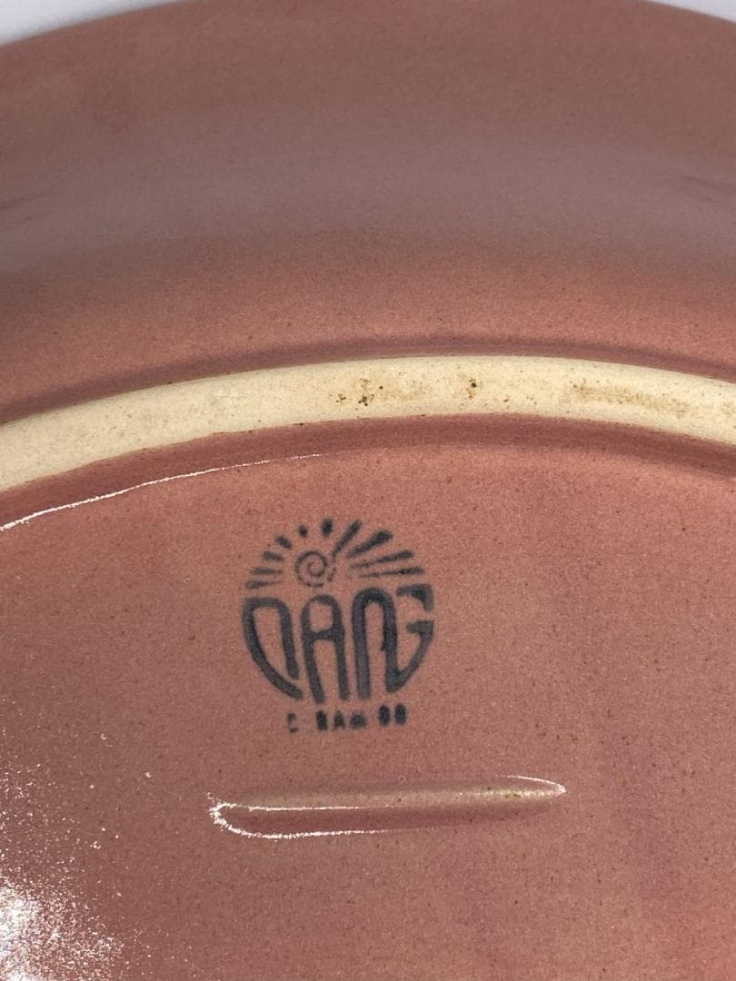 (VNEM1-14-2) ベトナム ソンベ焼き 深皿 ピンク ナンセラミック