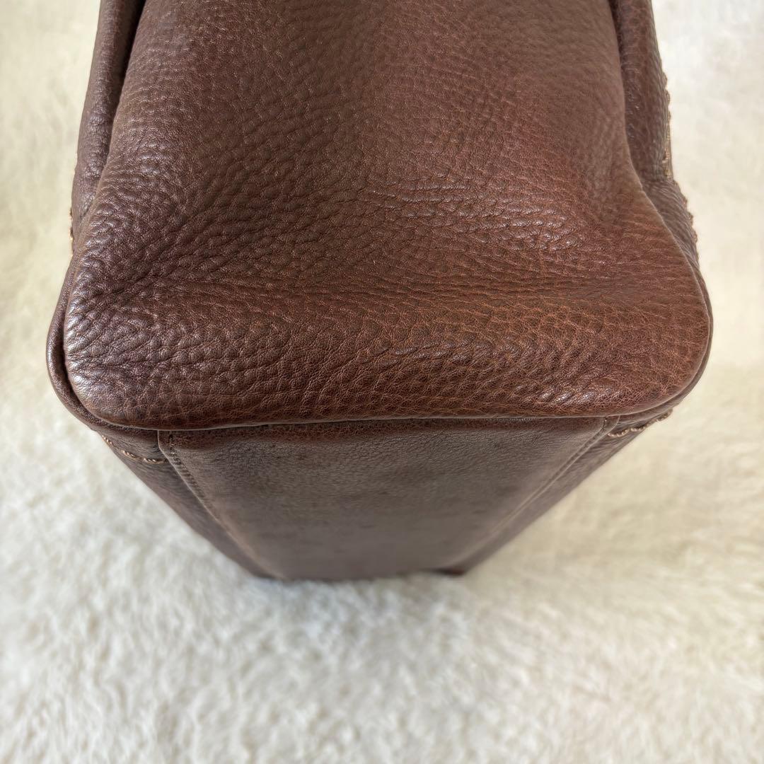 新品級　土屋鞄　トーンオイルヌメ　トートバッグ　2way 本革　シボ革　ブラウン