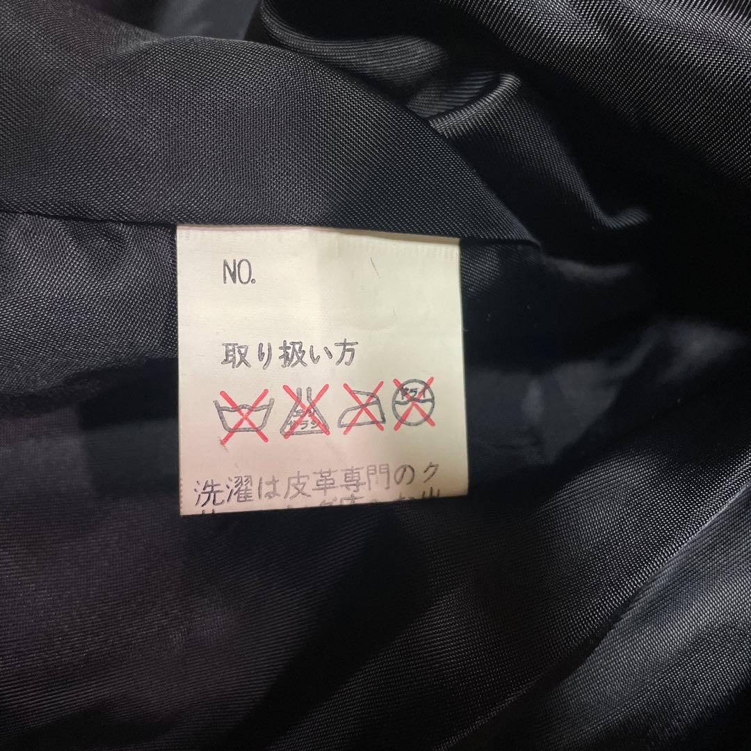 マトリックス　牛革　ART GLENHILL 黒 レザートレンチコート LL