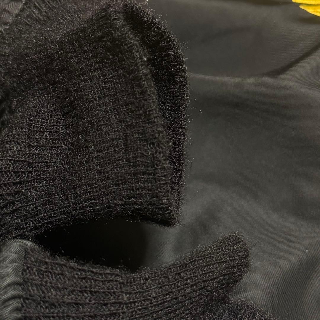 ALPHA MA-1 フライトジャケット　ミリタリー　USA製　バックロゴ　短丈