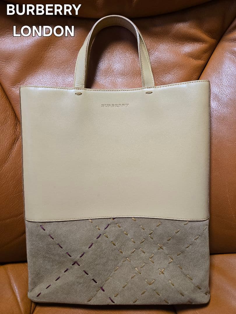 BURBERRY　LONDON　バーバリー　レザートートバッグ