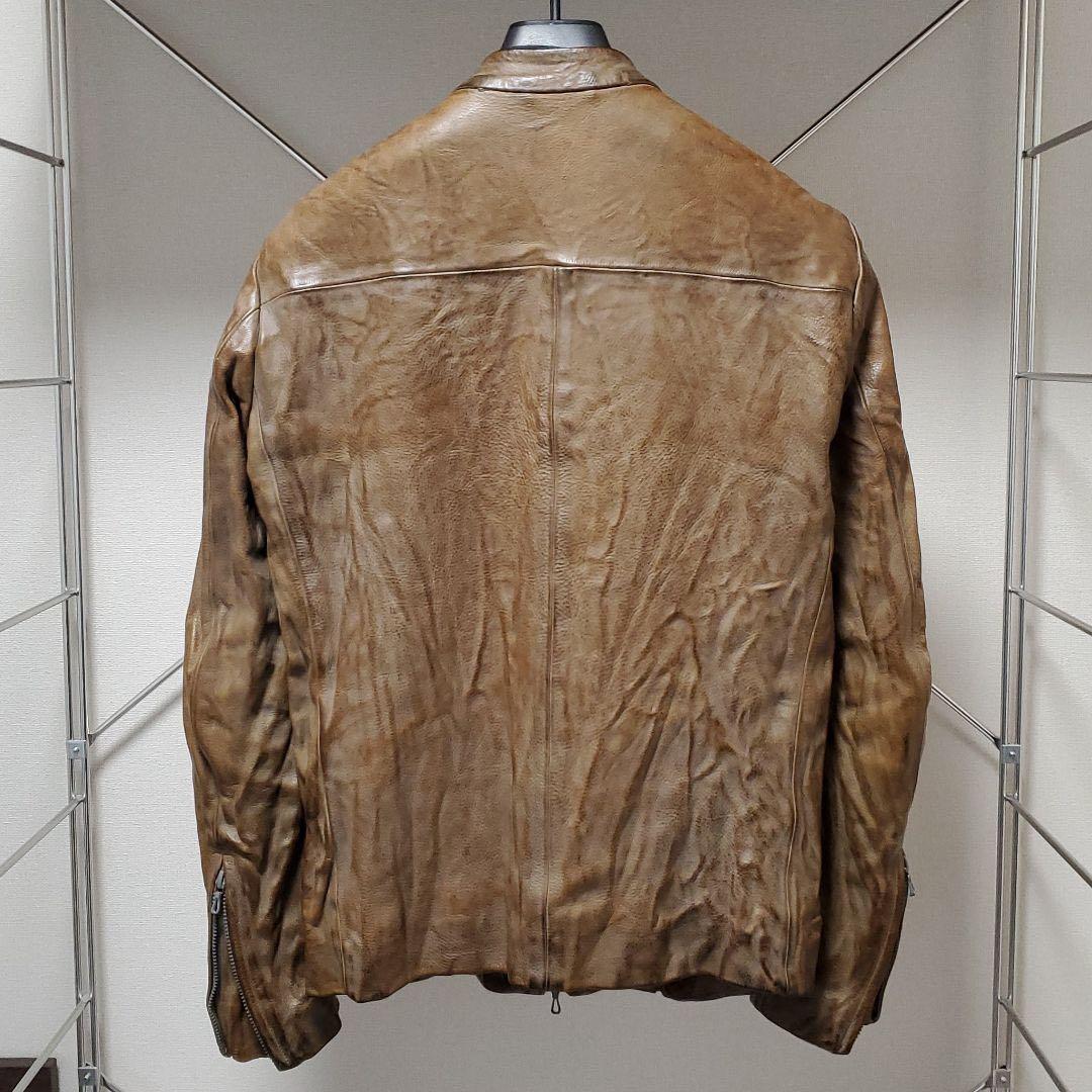 ATTACHMENT バケッタレザー シングルライダースジャケット