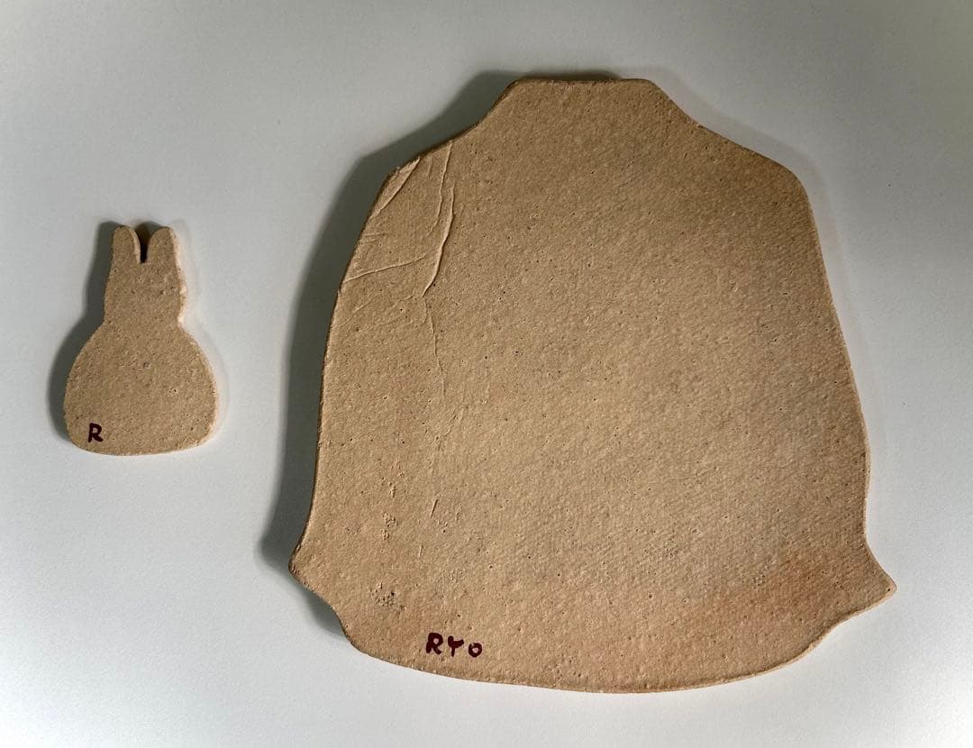 木村涼子さん　 ひな祭りのお皿と うさぎさんの箸置き