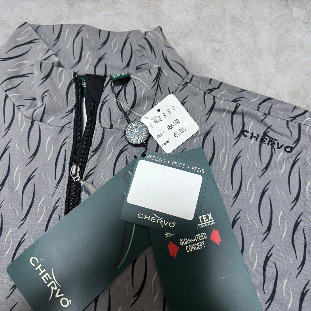 【定価56,100円】新品未使用 CHERVO ハーフジップ　ゴルフウェア　M