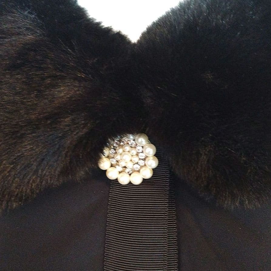 M’S GRACY エムズグレイシー ダウンコート リボン フェイクファー襟