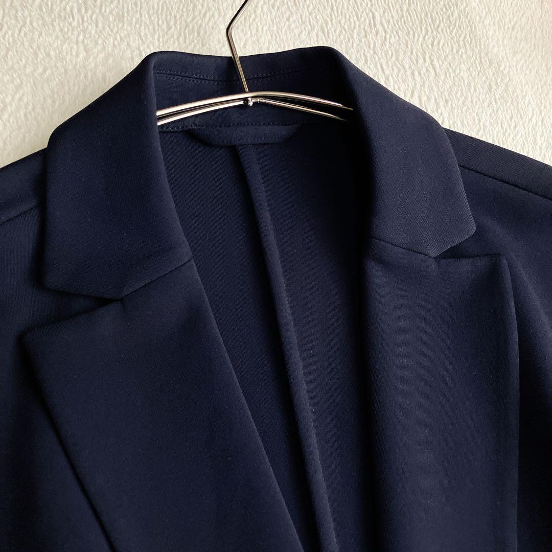 マッキントッシュ★ストレッチ パンツスーツ トラベルスーツ ワイドテーパード