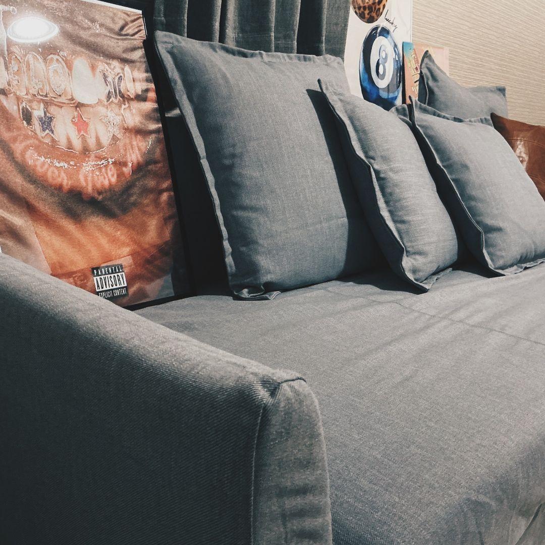 イケア ホルムスンド 3人掛けソファベッド 引き取りのかた19800円