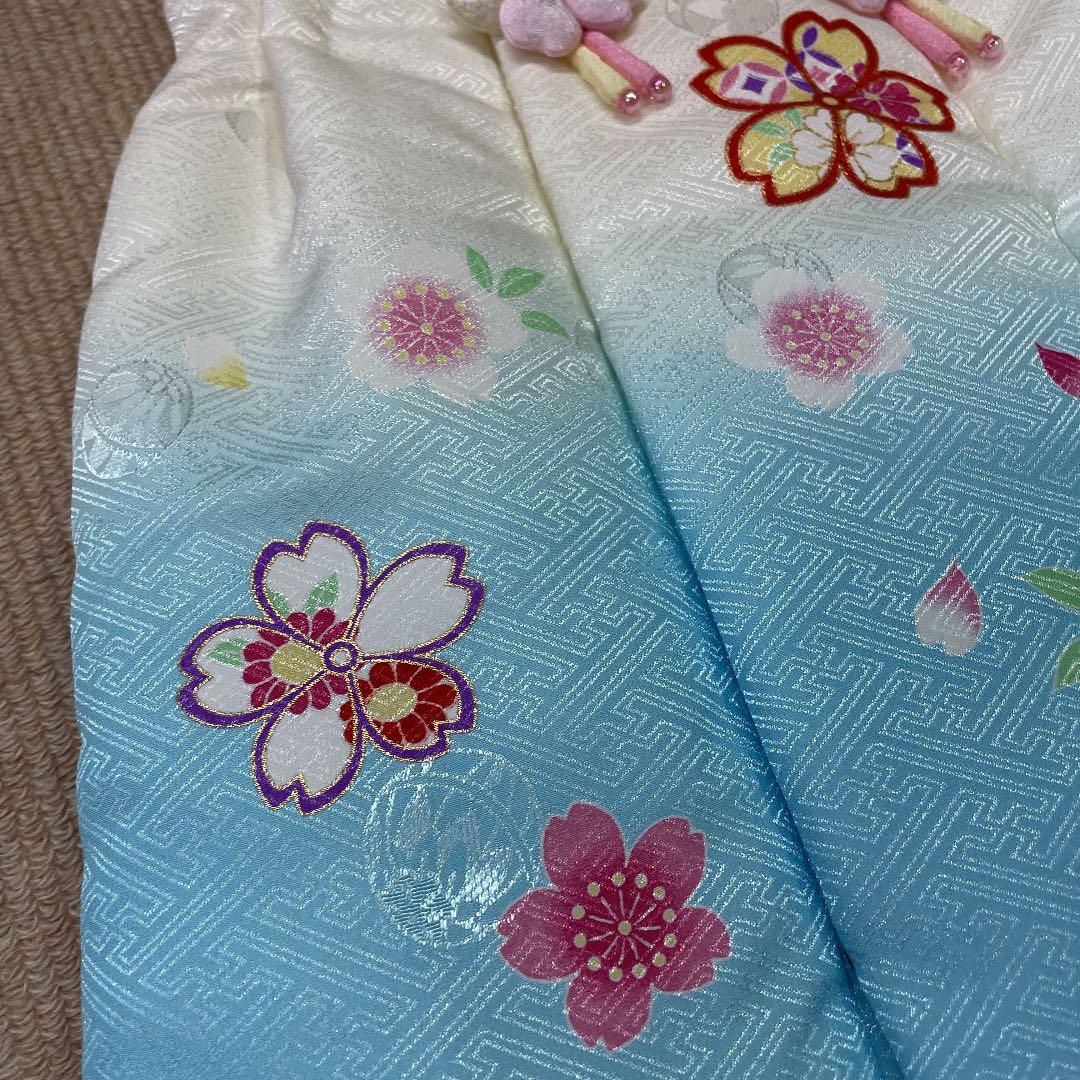 新品 七五三 三歳お祝い着 被布コート ポリエステル 日本製 和装 着物