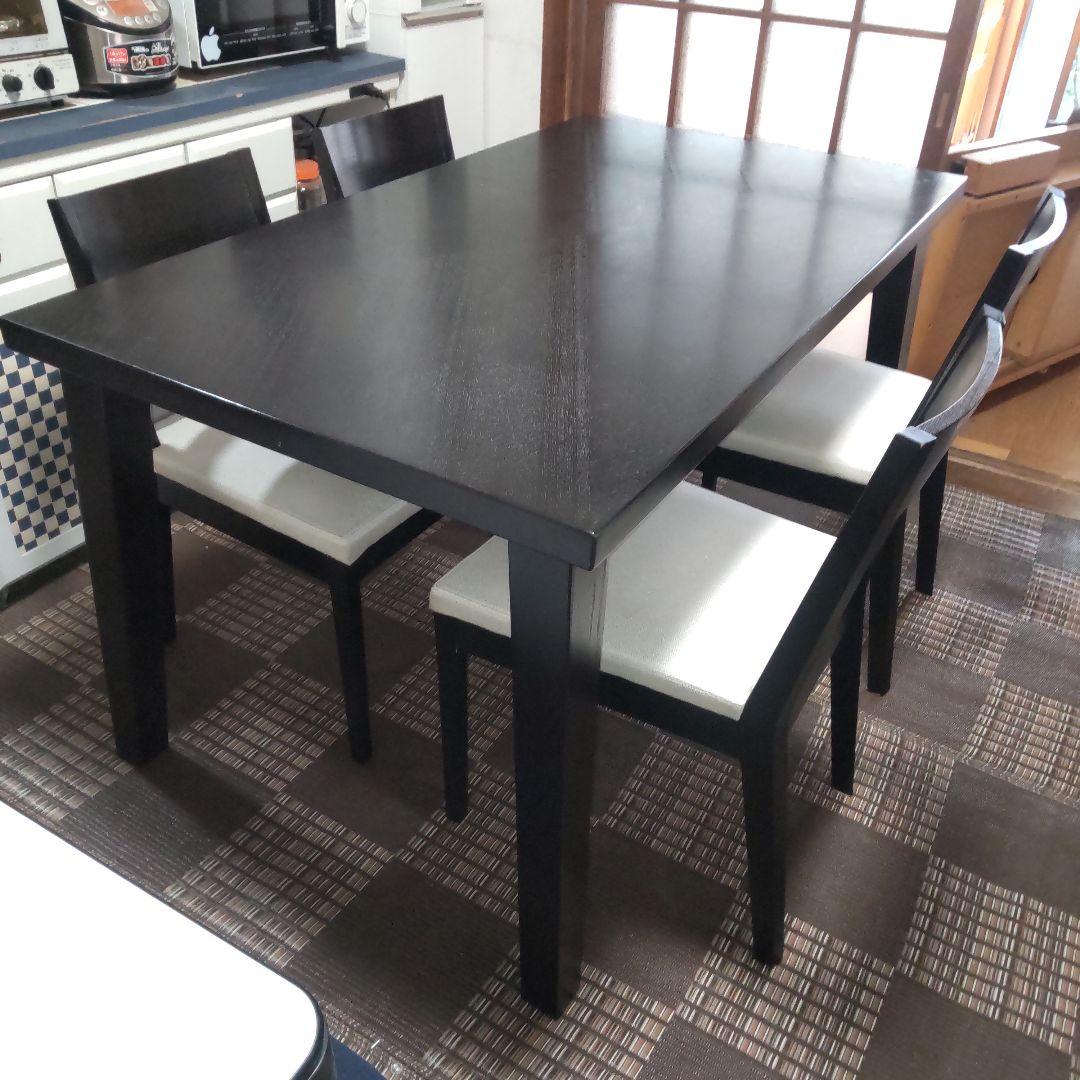 野田産業 ダイニングテーブルと椅子4脚
