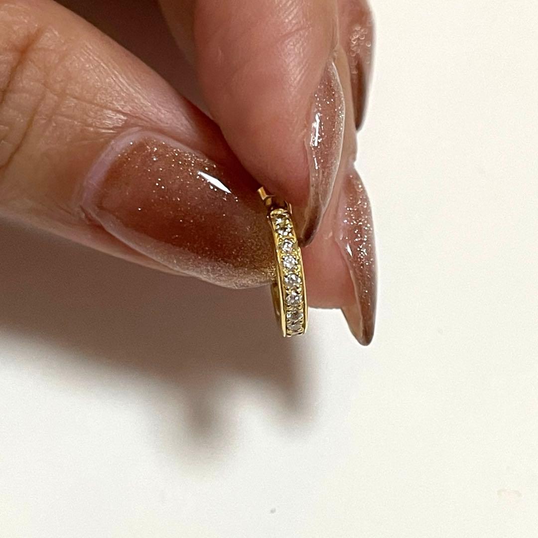 HF00X 18Kダイヤモンドピアス　藤原ヒロシ