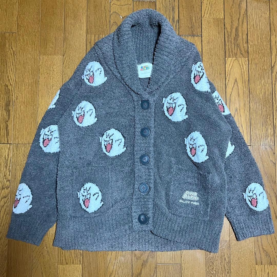 完売品✨ジェラピケ スーパーマリオ テレサ ジャガード カウチン カーディガン