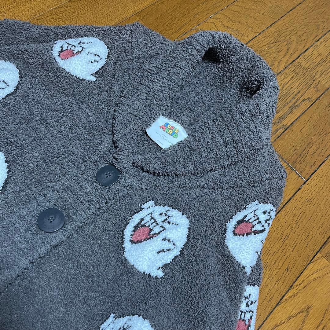 完売品✨ジェラピケ スーパーマリオ テレサ ジャガード カウチン カーディガン